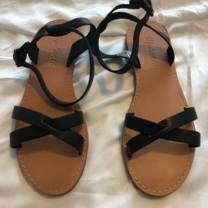Madewell black size 6 sandals